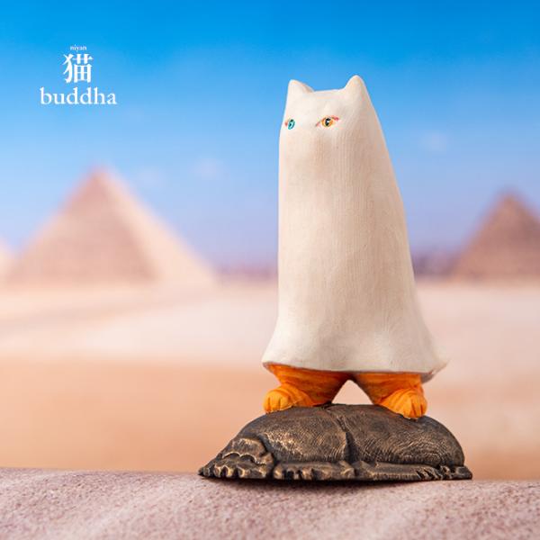 猫buddha メジェド神(猫 ねこ ネコ 置物 猫雑貨 小さい かわいい おしゃれ ミニ インテリ...