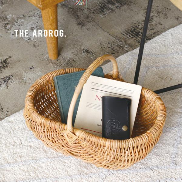 THE AROROG ジ アラログ パニエバスケット Lサイズ(ラタン 手編み バスケット かご 可...