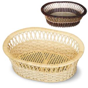 脱衣 カゴ 籐 ラタン 天然素材 旅館 銭湯 バスケット 長方形 53cm 業務