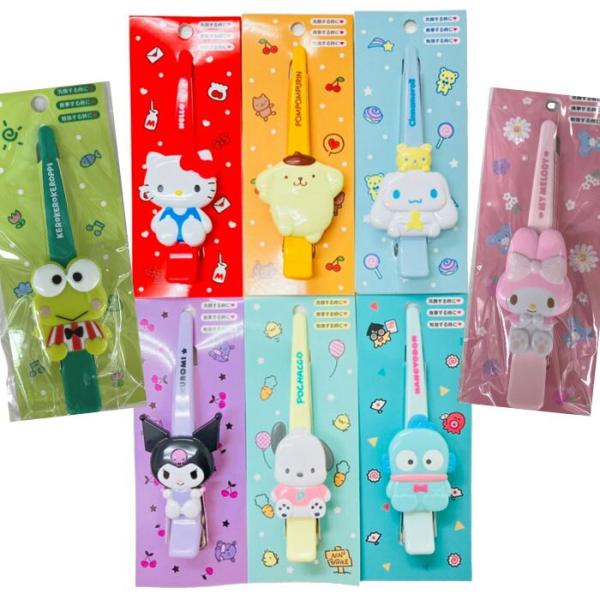 サンリオ ロング ヘアクリップ 洗顔 ヘアセット ヘアアクセサリー 髪留め クリップ ヘアアクセ く...