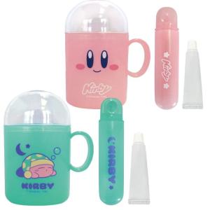星のカービィ 歯磨きセット 歯ブラシセット かわいい キャラクター デンタルキット 携帯歯ブラシ ハブラシ コッ付き カービー