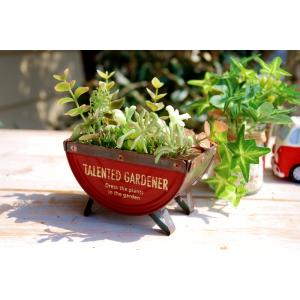 ガーデニング雑貨 プランターポット ガーデン雑貨 レトロ 琺瑯