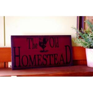 カントリーキッチン 木製サインボード  Home Stead ホームステッド 　ウッドボード 壁掛け...