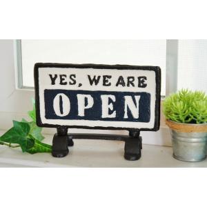 OPEN &amp; CLOSED サイン 送料無料 レトロ アイアンプレート オープン クローズ スタンド...