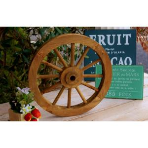ガーデニング雑貨 車輪 木製 アンティーク L 直径50cm ガーデン 雑貨