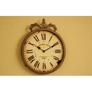 掛け時計 おしゃれ 船 アンティーク 舵輪 ハンドル 舵 大きな 時計