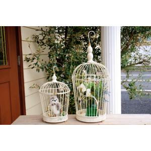 輸入家具 バードケージ スタンド 鳥かご オブジェ アレンジベース