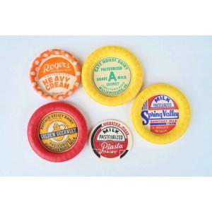 お特得・アンティーク雑貨】 アンティーク　ミルクキャップセット　(I)