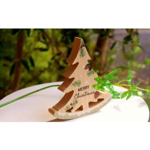 ガーデニング 雑貨 クリスマス ウッデンシーソーツリー 木製 サイン ブロック 北欧 飾り 置物 イ...