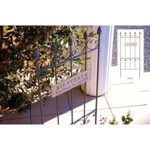 フェンス シャビーフラットバーゲート アイアンフェンス （ ガーデン