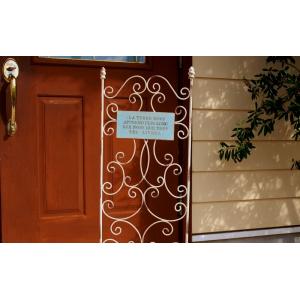 ガーデニング雑貨 ガーデンピック 大きい 友膳 サイン 看板 ラテーヌロング フェンス W 白 アイ...