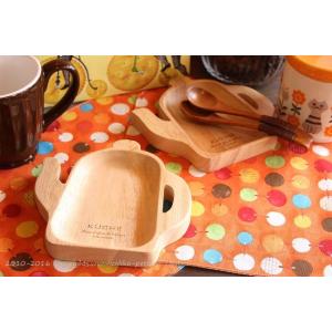 木製 食器 ボウル コーヒーポット型 ラバーウッド