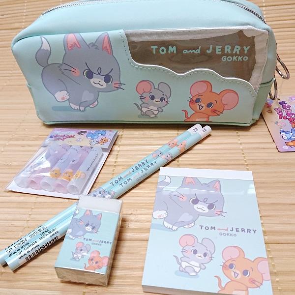 とむとじぇりーごっこ 文具セット ペンケース+鉛筆消しゴムメモ 6点（おいかけっこ）124002s/...