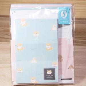 5柄入り レターセット201687/お手紙セット 犬 可愛いレター