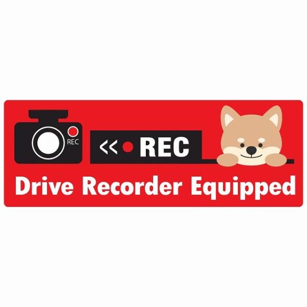 Drive Recorder Equipped ドライブレコーダー REC いぬ イヌ DOG レッ...