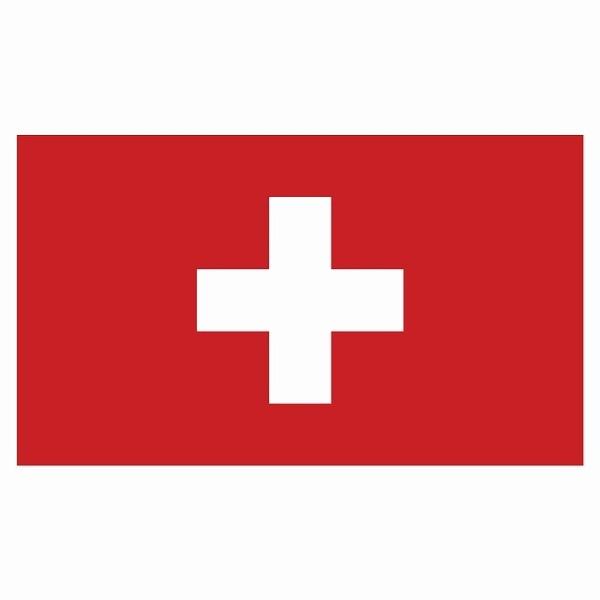 150x86mm スイス Switzerland 国旗  ステッカー カッティングシート シール N...