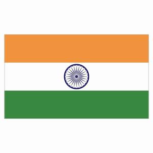 210x121mm インド India  国旗  ステッカー カッティングシート シール National Flag 国 旗 塩ビ製｜zakka-puropella