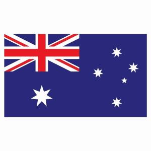 150x86mm オーストラリア Australia 国旗 ステッカー カッティングシート シール National Flag 国 旗 塩ビ製｜zakka-puropella