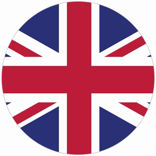 イギリス 国旗 ステッカー カッティングシート シール National Flag 丸型 直径13 ...