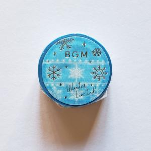 BGM　マスキングテープ　雪の刺繍　雪の結晶｜zakka-rain