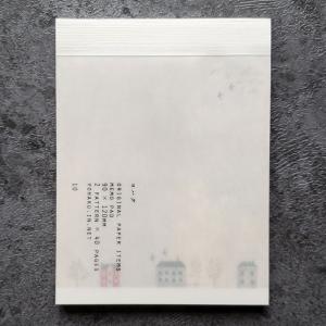 Hutte paper works 活版印刷のメモパッド メモ帳 ミモザ : 文具雑貨