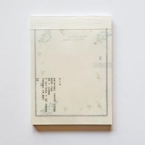 Hutte paper works 活版印刷のメモパッド メモ帳 ミモザ : 文具雑貨