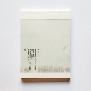 Hutte paper works 活版印刷のメモパッド メモ帳 ミモザ : 文具雑貨