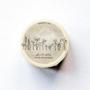 Hutte paper worksマスキングテープ　バタフライ　20mm