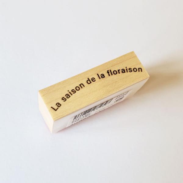 Hutte paper works　スタンプ　La saison...　木製はんこ