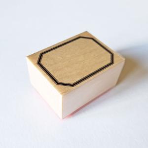 Hutte paper works　スタンプ　フレーム　木製はんこ｜zakka-rain