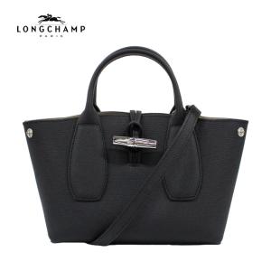 LONGCHAMP ロンシャン Roseau S ロゾ S トップハンドルバッグ Sサイズ ショルダーバッグ ブラック 本革 黒 レディース 10095 HPN 001 父の日｜zakka-tokia