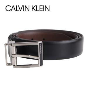 CALVIN KLEIN カルバンクライン Reverible Belt 11CK010020 ベルト メンズ 紳士 ブラック 黒 ブラウン サイズ48 レザー 本革 ビジネス フォーマル プレゼント｜zakka-tokia