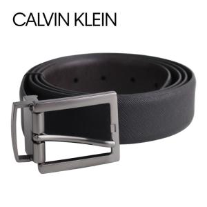 CALVIN KLEIN カルバンクライン Reverible Belt 11CK010023 ベルト メンズ 紳士 ブラック 黒 ブラウン サイズ48 レザー 本革 ビジネス フォーマル プレゼント｜zakka-tokia