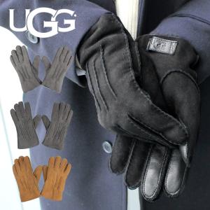 UGG アグ CONTRAST SHEEPSKIN TECH GLOVE コントラスト シープスキン テック グローブ 手袋 スマホ対応 スマホ タッチパネル対応 撥水加工 メンズ 18712 母の日｜zakka-tokia