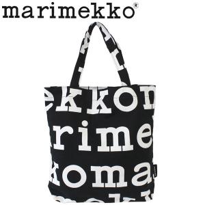 marimekko マリメッコ Logo Notko ロゴ ノトゥコ トートバッグ エコバッグ バッグ レディース A4 ブラック 47312 047312 プレゼント ギフト 通勤 通学 送料無料