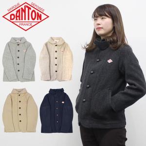 DANTON ダントン WOMEN'S WOOL MOSSER ウィメンズ ウールモッサ アウター ラウンドカラー シングルジャケット レディース JD-8243 父の日｜zakka-tokia