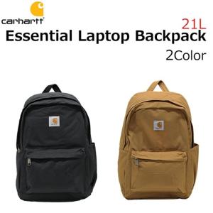 Carhartt カーハート Essential Laptop Backpack エッセンシャル ラップトップ バックパック 21L リュックサック バッグ 89170835 メンズ レディース ブラウン｜zakka-tokia