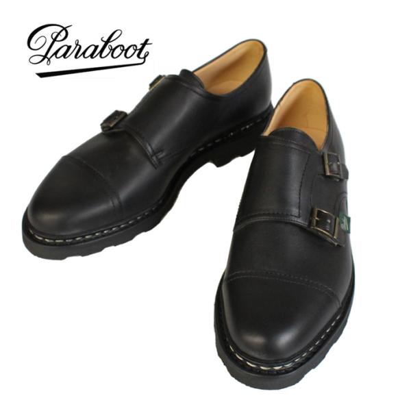 並行輸入品 Paraboot パラブーツ WILLIAM ウィリアム 靴 革靴 ダブルモンクストラッ...