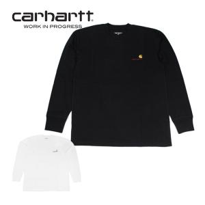 クーポン配布中！Carhartt WIP カーハート L/S AMERICAN SCRIPT T-SHIRT アメリカン スクリプト Tシャツ ロンT 長袖 メンズ レディース  黒 白 I029955 父の日｜zakka-tokia