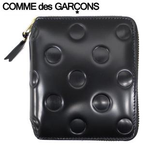 新品 ウォレット コムデギャルソン SA7100WW ブラック 財布 レザー 黒 コムデギャルソン COMME des GARCONS COMME des GARCONS二つ折り