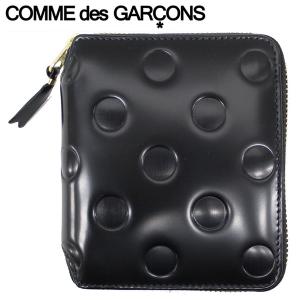 Wallet Comme des Garcons ウォレット コム デ ギャルソン DOT EMBOSSED ドット エンボスド SA2100NE ポルカドット 財布 折りたたみ レザー 本革 父の日｜zakka-tokia