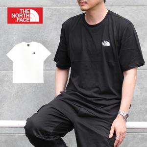 並行輸入品 THE NORTH FACE ザ ノースフェイス SIMPLE DOME TEE シンプル ドーム Tシャツ NF0A87NG メンズ 半袖 半袖Tシャツ ロゴ プリント メンズ ホワイト