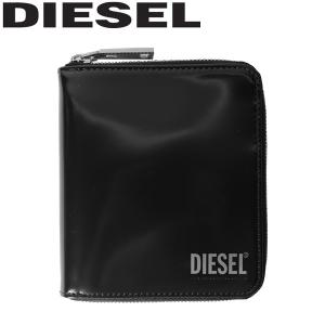 DIESEL ディーゼル PI-ZIP ピー ジップ 折り畳み財布 二つ折り財布 ミニ財布 ショートウォレット メンズ レディース ブラック X07537 PS679 T8013 送料無料｜zakka-tokia