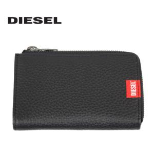 DIESEL ディーゼル Key Pouch コインケース 小銭入れ 財布 ICカード パスケース メンズ レディース ブラック X09359-PR013-T8013 レザー 本革 母の日｜zakka-tokia