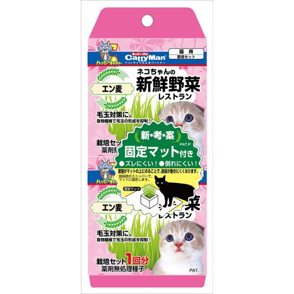 キャティーマン (CattyMan) ネコちゃんの新鮮野菜レストラン 2P (エン麦)