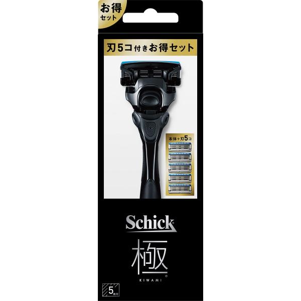 Schick(シック) 極 KIWAMI コンボパック(ホルダー(刃付き)+替刃4コ) 髭剃り カミ...