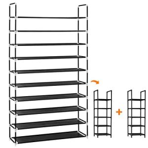 シューズラック 10段 靴収納 靴棚 38~40足 下駄箱 省スペース