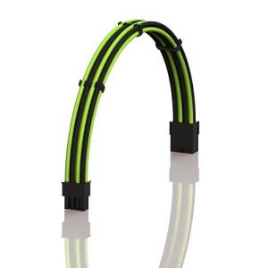 LINKUP 30cm PCI-E 8ピンGPU PSU電力供給編組スリーブ カスタム Mod PC延長コードコム付き┃強い＆硬いタイプ┃一