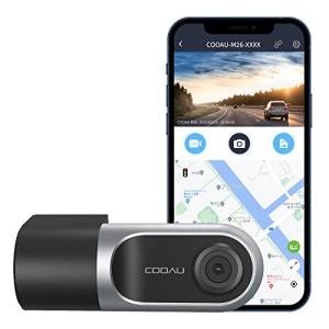 【超小型 任意取付】COOAU ドライブレコーダー ドラレコ Wi-Fi 360°回転 スマホ連動 1080P 広角 駐車監視 WDR機能 前後 熱対