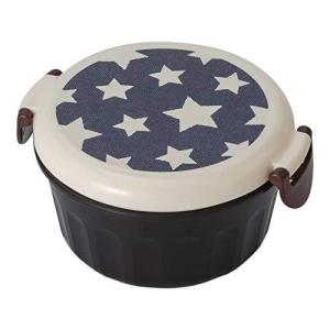 ナカノ 弁当箱 フルーツボックス 電子レンジ可 日本製 ネイビー 容量300ml Potter デニムスター MM-571